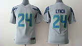 Youth Nike Seattle Seahawks #24 Lynch Gray Game Jerseys,baseball caps,new era cap wholesale,wholesale hats