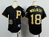 Youth Pittsburgh Pirates #18 Neil Walker Black Jerseys,baseball caps,new era cap wholesale,wholesale hats
