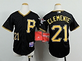 Youth Pittsburgh Pirates #21 Clemente Black Jerseys,baseball caps,new era cap wholesale,wholesale hats