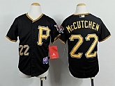 Youth Pittsburgh Pirates #22 Andrew McCutchen Black Jerseys,baseball caps,new era cap wholesale,wholesale hats