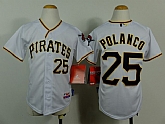 Youth Pittsburgh Pirates #25 Polanco White Jerseys,baseball caps,new era cap wholesale,wholesale hats