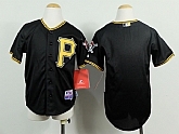 Youth Pittsburgh Pirates Blank Black Jerseys,baseball caps,new era cap wholesale,wholesale hats