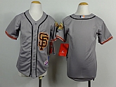 Youth San Francisco Giants Blank SF Gray Jerseys,baseball caps,new era cap wholesale,wholesale hats