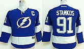Youth Tampa Bay Lightning #91 Steven Stamkos Blue Jerseys,baseball caps,new era cap wholesale,wholesale hats