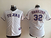 Youth Texas Rangers #32 Hamilton White Jerseys,baseball caps,new era cap wholesale,wholesale hats