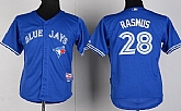 Youth Toronto Blue Jays #28 Colby Rasmus 2012 Blue Jerseys,baseball caps,new era cap wholesale,wholesale hats