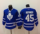 Youth Toronto Maple Leafs #45 Bernier Blue Jerseys,baseball caps,new era cap wholesale,wholesale hats