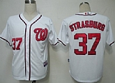 Youth Washington Nationals #37 Stephen Strasburg White Jerseys,baseball caps,new era cap wholesale,wholesale hats