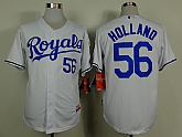 Kansas City Royals #56 Holland White Jerseys,baseball caps,new era cap wholesale,wholesale hats