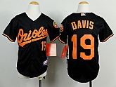 Youth Baltimore Orioles #19 Chris Davis Black Jerseys,baseball caps,new era cap wholesale,wholesale hats