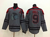 Chicago Blackhawks #9 Bobby Hull Dark Gray Jerseys,baseball caps,new era cap wholesale,wholesale hats