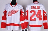 Detroit Red Wings #24 Chris Chelios White Jerseys,baseball caps,new era cap wholesale,wholesale hats
