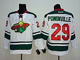 Minnesota Wilds #29 Pominville White Jerseys,baseball caps,new era cap wholesale,wholesale hats