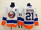 New York Islanders #21 Kyle Okposo White Jerseys,baseball caps,new era cap wholesale,wholesale hats