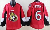 Ottawa Senators #6 Bobby Ryan Red Jerseys,baseball caps,new era cap wholesale,wholesale hats