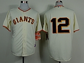San Francisco Giants #12 Panik 2014 Cream Cool Base Jerseys,baseball caps,new era cap wholesale,wholesale hats