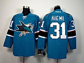 San Jose Sharks #31 Niemi 2014 Blue Jerseys,baseball caps,new era cap wholesale,wholesale hats