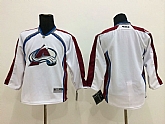 Youth Colorado Avalanche Blank White Jerseys,baseball caps,new era cap wholesale,wholesale hats