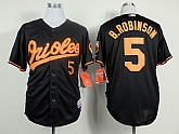 Baltimore Orioles #5 Brooks Robinson Black Throwback Jerseys,baseball caps,new era cap wholesale,wholesale hats