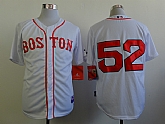 Boston Red Sox #52 Yoenis Cespedes 2014 White Jerseys,baseball caps,new era cap wholesale,wholesale hats