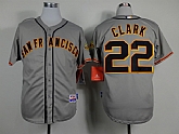 San Francisco Giants #22 Clark 2014 Gray Throwback Jerseys,baseball caps,new era cap wholesale,wholesale hats