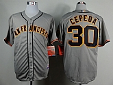 San Francisco Giants #30 Cepeda 2014 Gray Throwback Jerseys,baseball caps,new era cap wholesale,wholesale hats