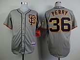 San Francisco Giants #36 Gaylord Perry Gray SF Edition Jerseys,baseball caps,new era cap wholesale,wholesale hats