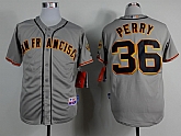 San Francisco Giants #36 Perry 2014 Gray Throwback Jerseys,baseball caps,new era cap wholesale,wholesale hats
