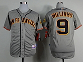 San Francisco Giants #9 Williams 2014 Gray Throwback Jerseys,baseball caps,new era cap wholesale,wholesale hats
