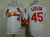 St. Louis Cardinals #45 Bob Gibson White Cool Base Jerseys,baseball caps,new era cap wholesale,wholesale hats