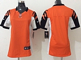 Womens Nike Cincinnati Bengals Blank Orange Game Jerseys