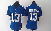 Womens Nike New York Giants #13 Odell Beckham Jr Blue Game Jerseys,baseball caps,new era cap wholesale,wholesale hats