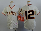 Youth San Francisco Giants #12 Joe Panik Cream Jerseys,baseball caps,new era cap wholesale,wholesale hats