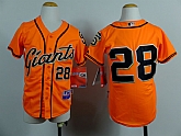 Youth San Francisco Giants #28 Buster Posey Orange Jerseys,baseball caps,new era cap wholesale,wholesale hats