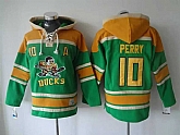 Anaheim Ducks #10 Corey Perry Green Stitched Hoodie,baseball caps,new era cap wholesale,wholesale hats