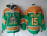 Anaheim Ducks #15 Ryan Getzlaf Green Stitched Hoodie,baseball caps,new era cap wholesale,wholesale hats