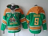 Anaheim Ducks #9 Paul Kariya Green Stitched Hoodie,baseball caps,new era cap wholesale,wholesale hats