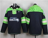Men Nike Seattle Seahawks Customized Dark Blue Stitched Hoodie,baseball caps,new era cap wholesale,wholesale hats