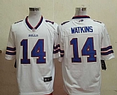 Nike Buffalo Bills #14 Watkins White Game Jerseys,baseball caps,new era cap wholesale,wholesale hats