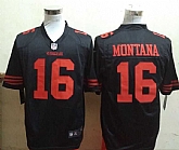 Nike San Francisco 49ers #16 Joe Montana 2015 Black Game Jerseys,baseball caps,new era cap wholesale,wholesale hats