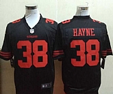 Nike San Francisco 49ers #38 Hayne 2015 Black Game Jerseys,baseball caps,new era cap wholesale,wholesale hats