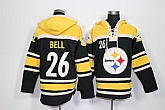 Pittsburgh Steelers #26 LeVeon Bell Black Stitched Hoodie,baseball caps,new era cap wholesale,wholesale hats