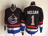 Vancouver Canucks #1 Kirk Mclean Black Throwback CCM Jerseys,baseball caps,new era cap wholesale,wholesale hats