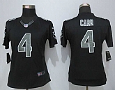 Womens Limited Nike Oakland Raiders #4 Carr Impact Black Jerseys,baseball caps,new era cap wholesale,wholesale hats