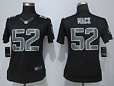Womens Limited Nike Oakland Raiders #52 Mack Impact Black Jerseys,baseball caps,new era cap wholesale,wholesale hats
