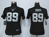 Womens Limited Nike Oakland Raiders #89 Cooper Black Jerseys,baseball caps,new era cap wholesale,wholesale hats