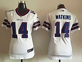 Womens Nike Buffalo Bills #14 Watkins White Game Jerseys,baseball caps,new era cap wholesale,wholesale hats