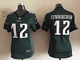 Womens Nike Philadelphia Eagles #12 Cunningham Green Game Jerseys,baseball caps,new era cap wholesale,wholesale hats