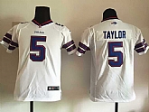 Youth Nike Buffalo Bills #5 Taylor White Game Jerseys,baseball caps,new era cap wholesale,wholesale hats