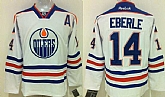 Edmonton Oilers #14 Jordan Eberle White Jerseys,baseball caps,new era cap wholesale,wholesale hats